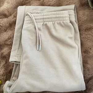 NWT H&M Caramel Wide Leg Sweatpants Size L